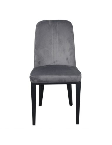 CASTER Chair Metal Black Paint-Grey...