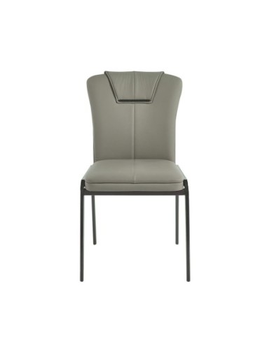 ANDRIA Chair Metal Black-Pu Green