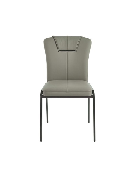 ANDRIA Chair Metal Black-Pu Green