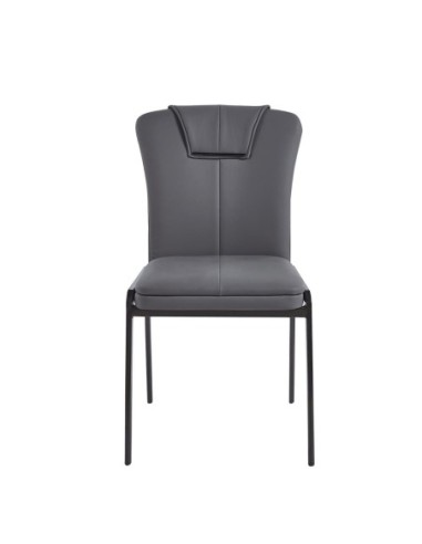 ANDRIA Chair Metal Black-Pu Anthracite