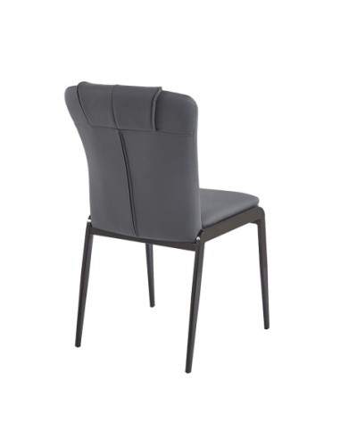 ANDRIA Chair Metal Black-Pu Anthracite