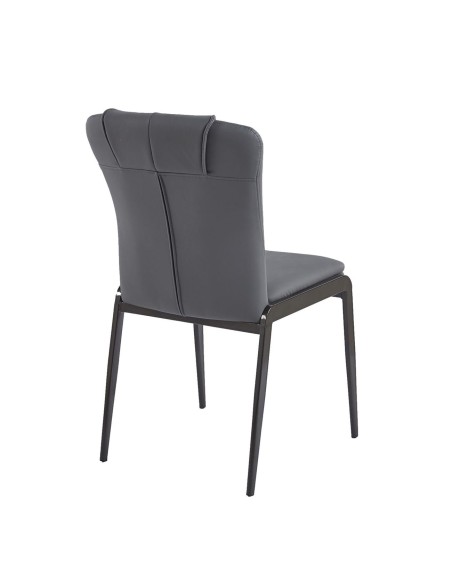 ANDRIA Chair Metal Black-Pu Anthracite