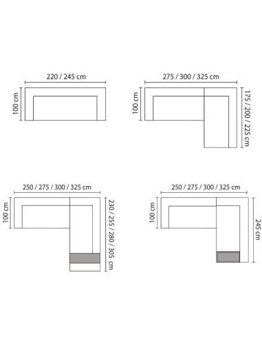 Γωνιακή Σύνθεση Καναπέ KASBAH Komfy...