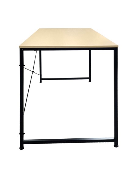 PC Metal DESK 120x60cm Black-Melamine Maple