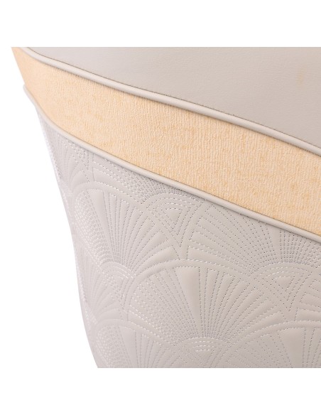 LENA Armchair Metal Black Paint-Pu Beige