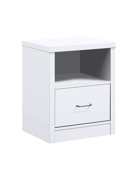 CALIBER Bedside 47x39x60 White 1-Drawer