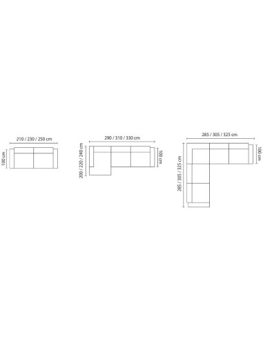 MARK Corner composition Sofa Komfy by...