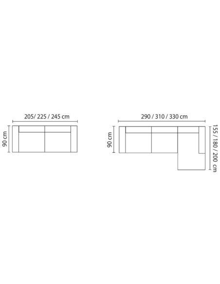ZANE Corner composition Sofa Komfy by Sofa Company