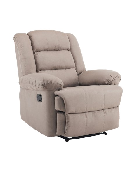 JULIA Πολυθρόνα Relax Σαλονιού - Καθιστικού, Ύφασμα Cappuccino