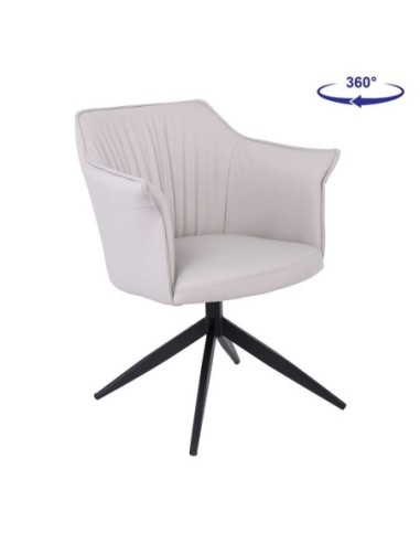 EVELYN Revolving Armchair Metal...