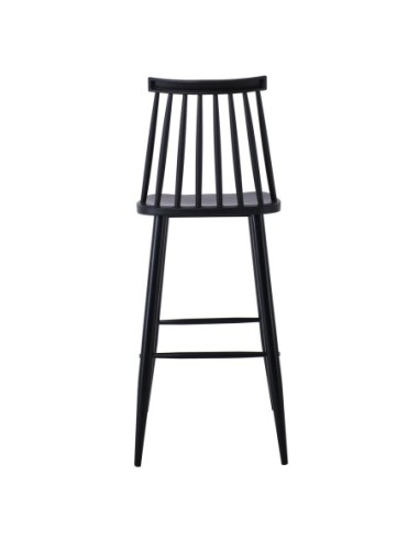 LAVIDA Bar Stool Metal & PP Black Color
