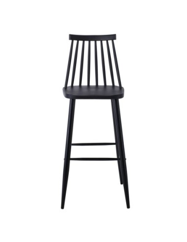 LAVIDA Bar Stool Metal & PP Black Color