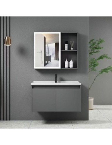 IDEA-1 Set Έπιπλο Μπάνιου Γκρι,...