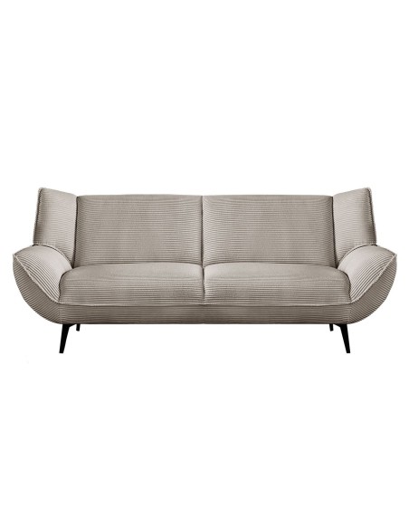 EMERALD 3-Seater Sofa Beige Corduroy Fabric
