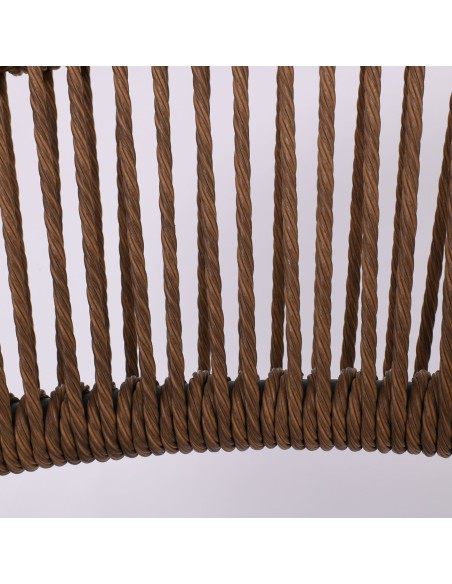 MADY Armchair Alu White-Rope Wicker Natural