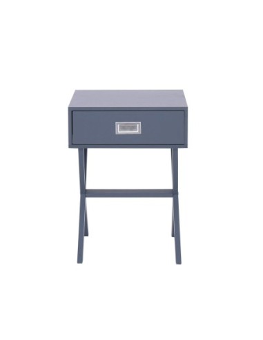 WICK Κομοδίνο Γκρι Λάκα MDF