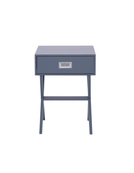 WICK Κομοδίνο Γκρι Λάκα MDF