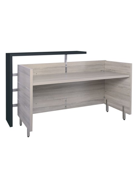 Reception PROGRESS 180x75x110cm Elm-Sky Grey