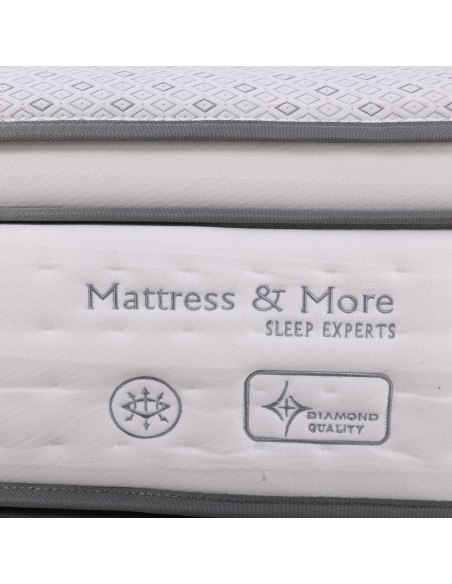 MATTRESS 5-Zone Pocket Spring+Latex+Gel Memory Foam 160x200x(34-32)cm