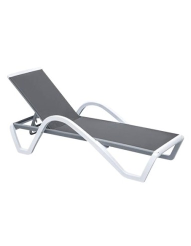 SUMMER K-D Sunlounger (w-arms) ALU,...