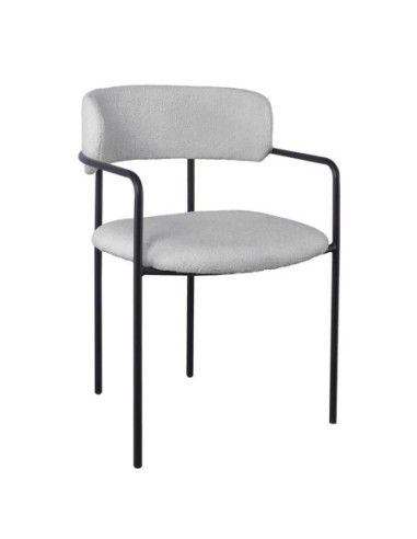 GILLAN Armchair Metal Black-Teddy...