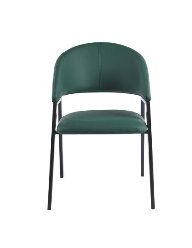 DELI Armchair Metal Black Paint-Pu...