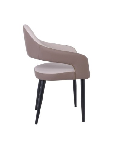 MODUS Armchair Metal Black Paint, Pu...