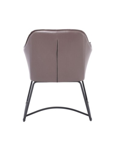 POLLY Armchair Metal Black-Suede...