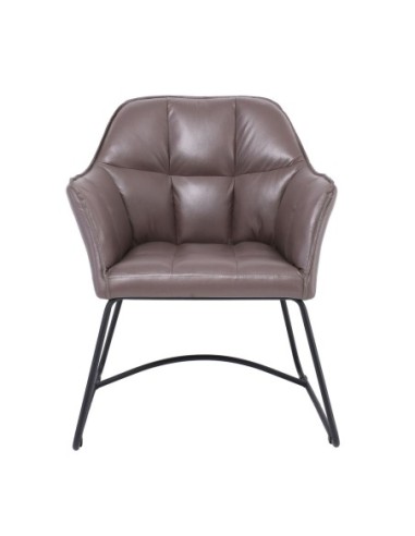 POLLY Armchair Metal Black-Suede...