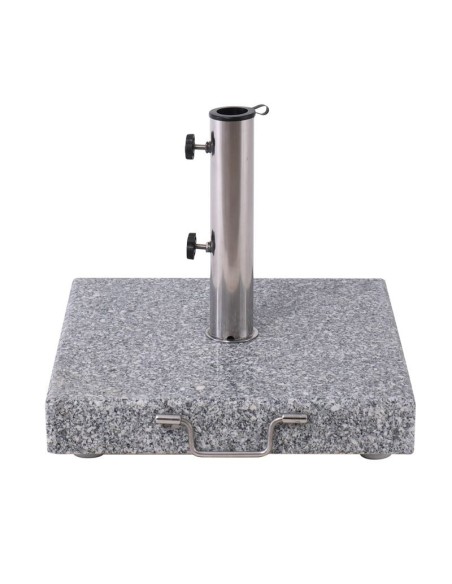 GRANITE Grey Umbrella Base 45x45cm-304 Stainless Steel (40Kg)