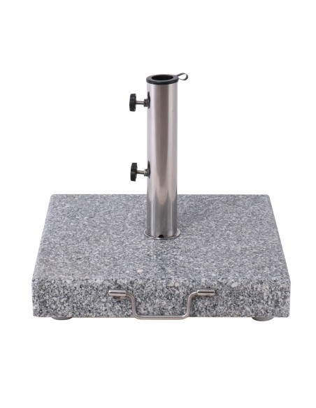 GRANITE Grey Umbrella Base 45x45cm-304 Stainless Steel (40Kg)
