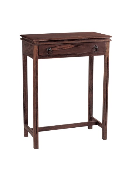 CONSOLE With 1 Drawer 60x34cm, Sheesham Walnut