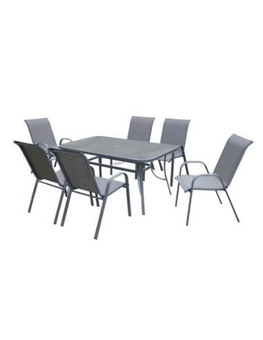 RIO Set(Table 140x80cm+6 Armchairs)...
