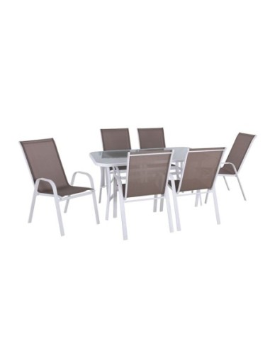RIO Set(Table 150x90cm+6 Armchairs)...