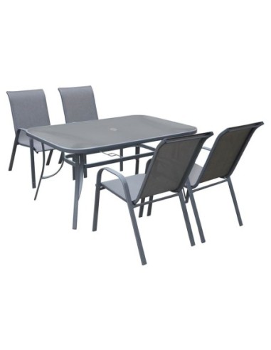 RIO Set(Table 120x70cm+4 Armchairs)...