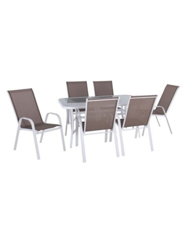 RIO Set(Table 140x80cm+6 Armchairs)...