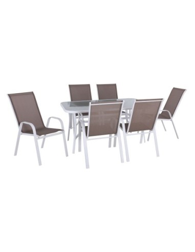 RIO Set(Table 140x80cm+6 Armchairs)...