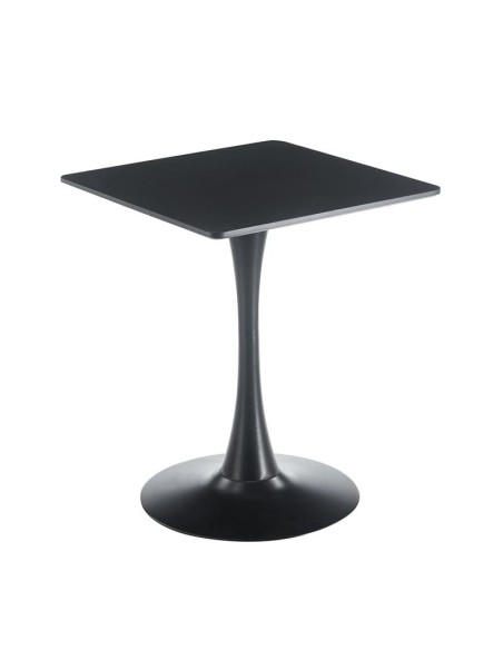BREAK Τραπέζι MDF Μαύρο, Βάση Μέταλλο Βαφή Μαύρο
