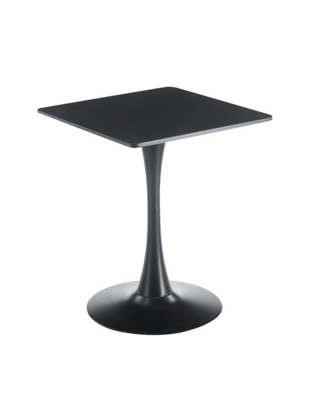 BREAK Τραπέζι MDF Μαύρο, Βάση Μέταλλο Βαφή Μαύρο
