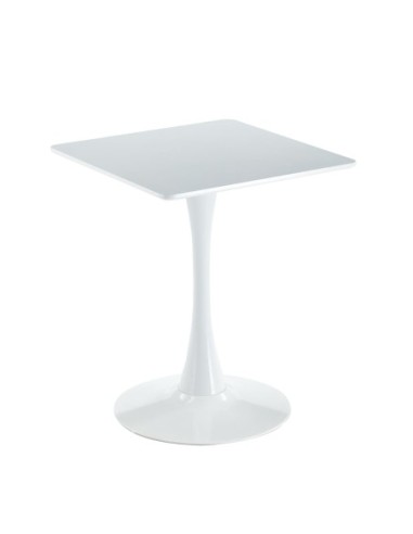 BREAK Τραπέζι MDF Άσπρο, Βάση Μέταλλο...