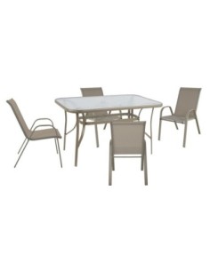 RIO Set (Table 120x70cm+4...