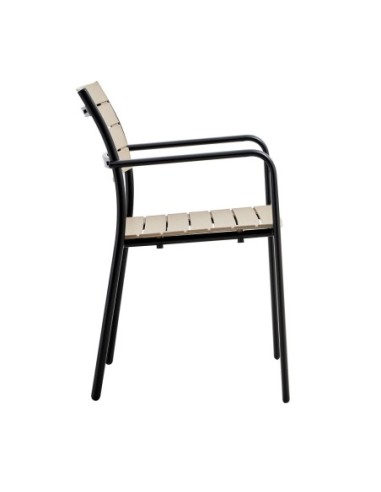 SAGA Πολυθρόνα Στοιβαζόμενη, Μέταλλο...