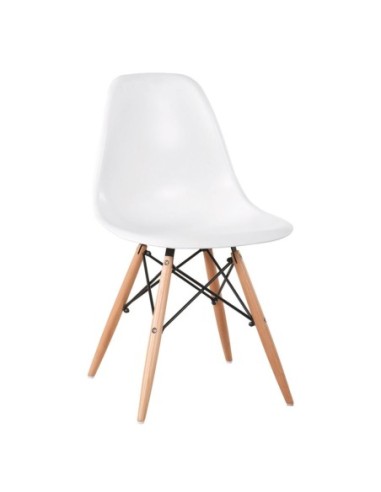 ART Wood Chair (Full K-D) PP White