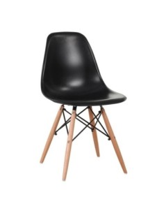ART Wood Chair (Full K-D) PP Black