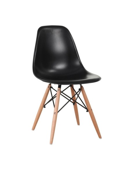 ART Wood Chair (Full K-D) PP Black