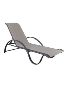 NEXT ALU Lounger Anthracite-Textilene Grey