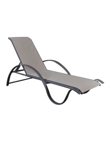 NEXT ALU Lounger Anthracite-Textilene...