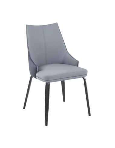 NORA Chair Metal Black Paint, Pu...