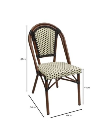 PARIS Καρέκλα Bistro Αλουμίνιο...