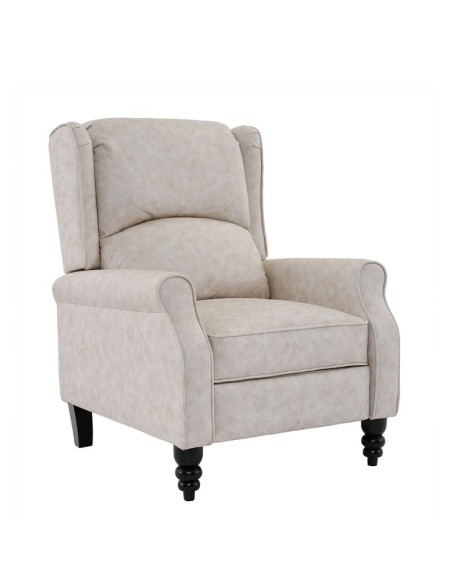 SIMPLE Relax Armchair Antique Ecru Fabric
